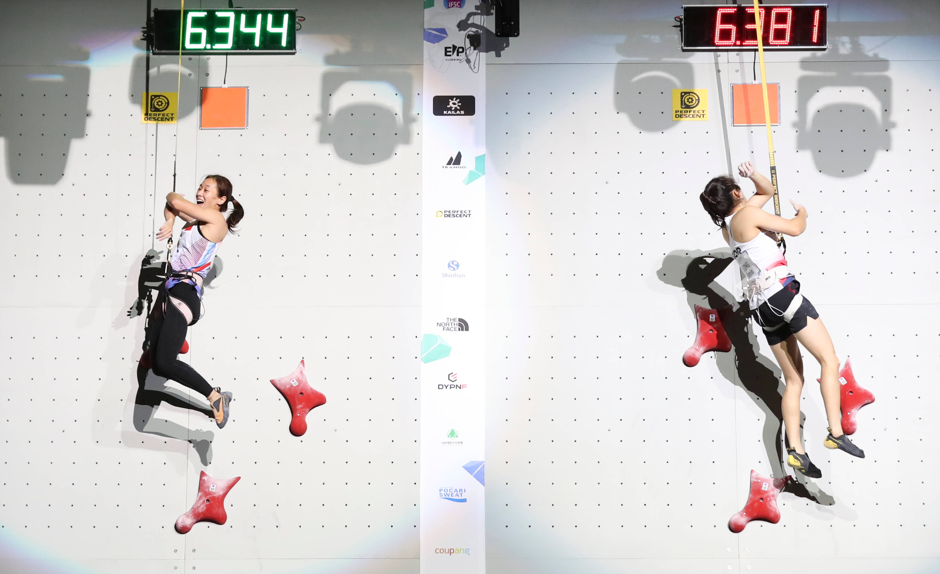 （体育(yù)）攀岩——世錦(jǐn)賽(sài)：中国选手(shǒu)获得速度賽(sài)亚軍(jūn)、季軍(jūn)