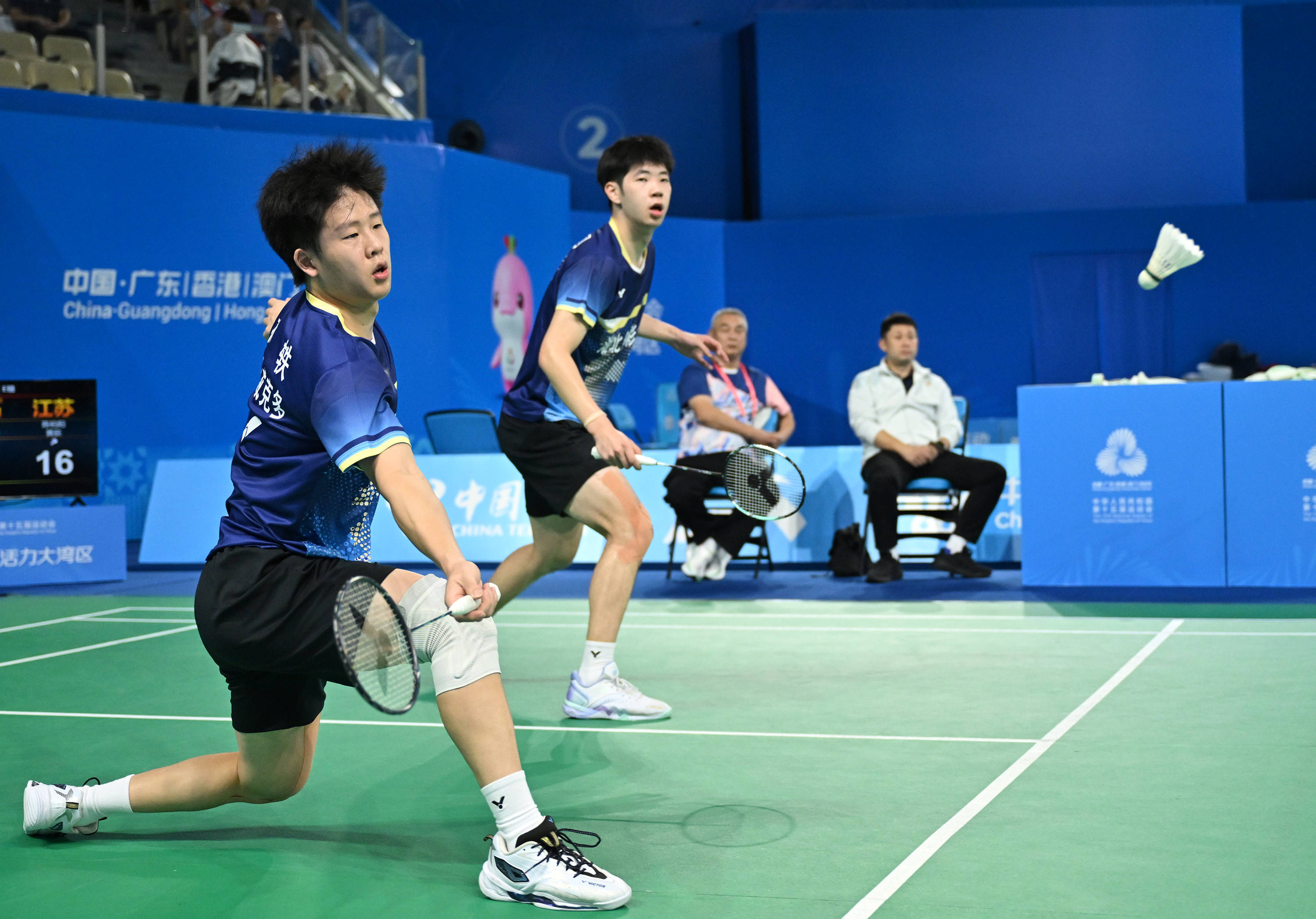 （全运会）羽毛球——男子团体小组赛：江苏队胜湖北队