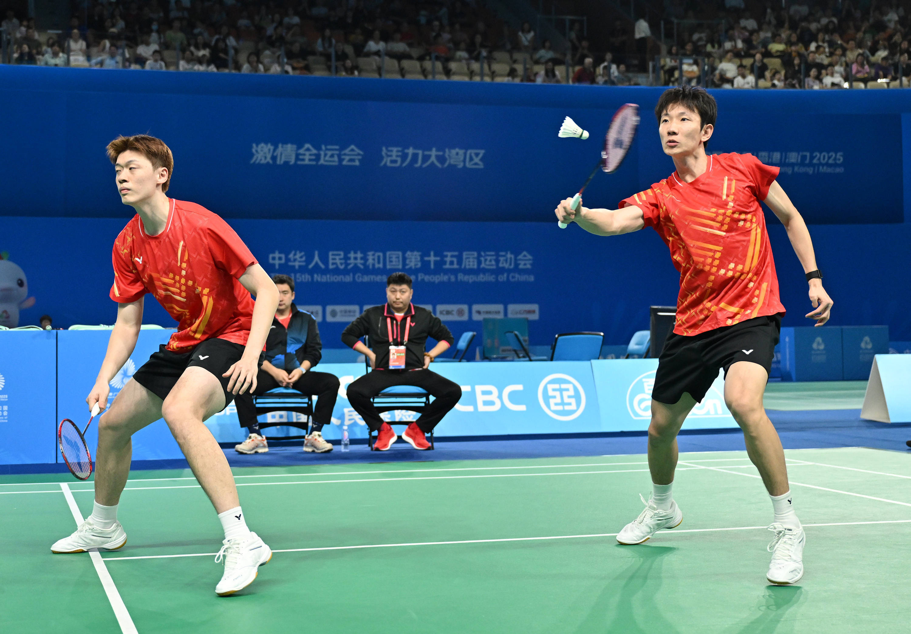（全运会）羽毛球——男子团体小组赛：江苏队胜湖北队